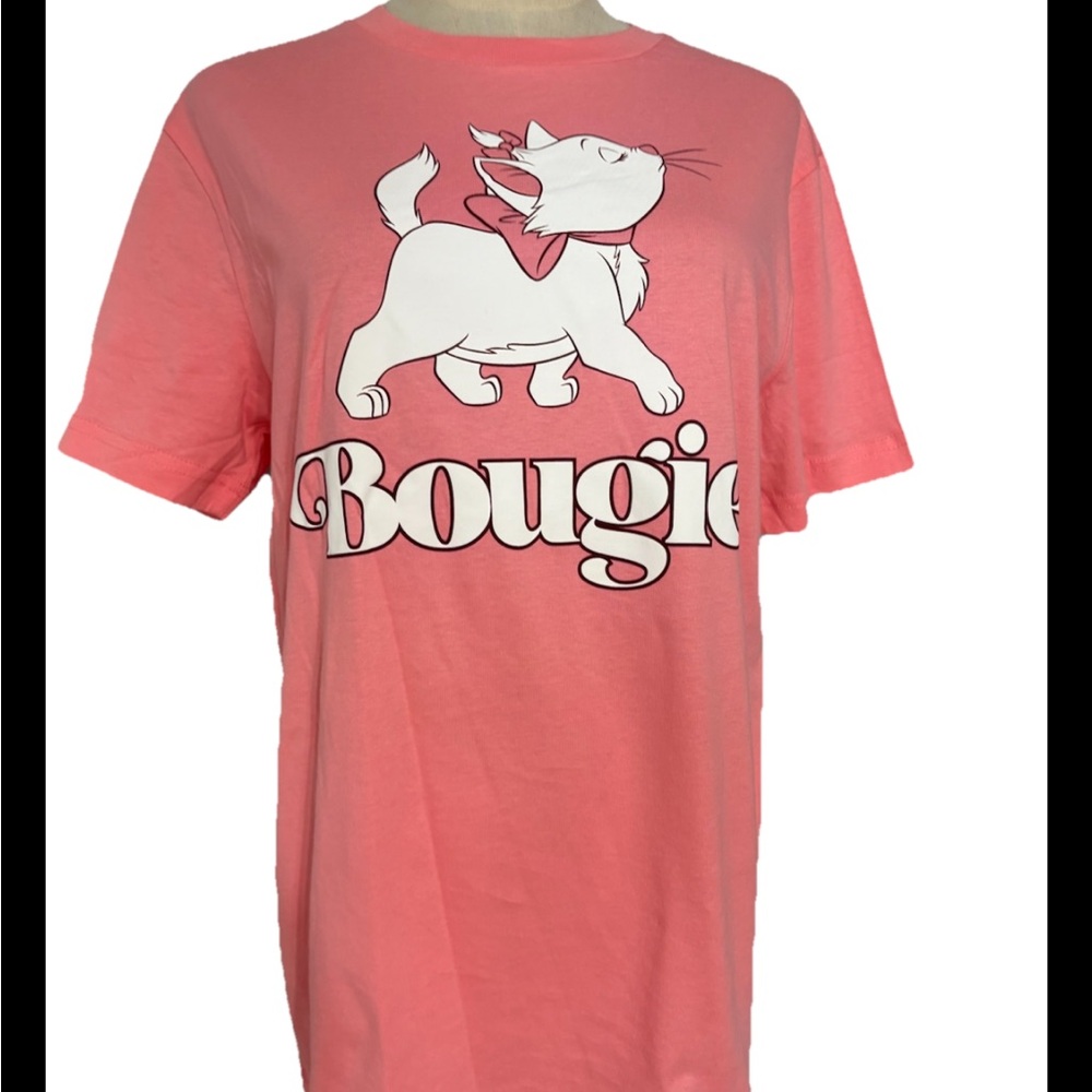 Disney Parks 2024 Aristocats Marie Bougie Pink Adult Shirt Size small New Pink,